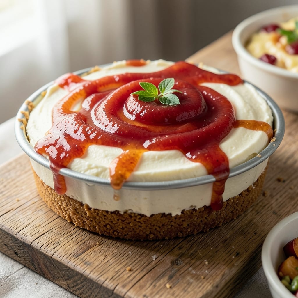 Apricot Cheesecake No-Bake Recipe: Velvety Swirls With Jammy Fruit Burst