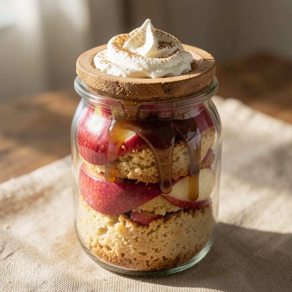Apple Cake in a Jar Recipe: Layered Spice and Streusel Delight