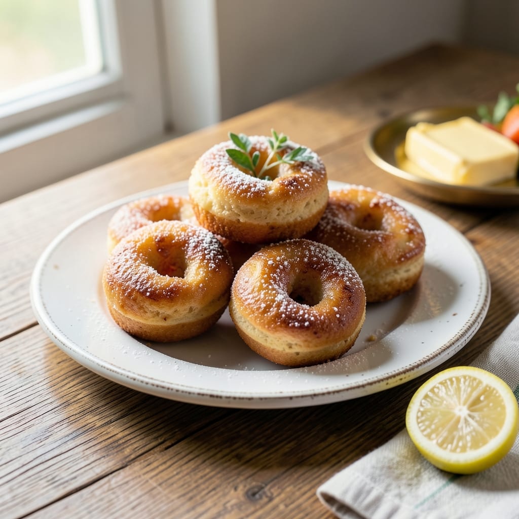 Baked Cake Donut Holes Recipe: Warm Vanilla Swirls with Crispy Glaze Coating