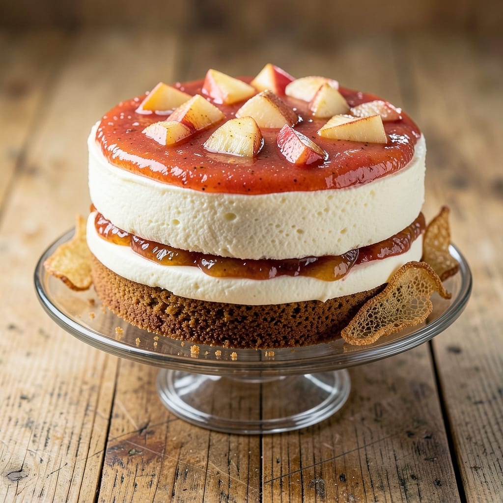 Apple Magic Cake Recipe: Whipped Cream Cloud Topped With Caramelized Apple Filling