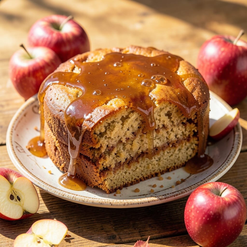 Apple Harvest Pound Cake With Caramel Glaze Recipe: Buttery Streusel Crown Meets Molten Caramel Drizzle