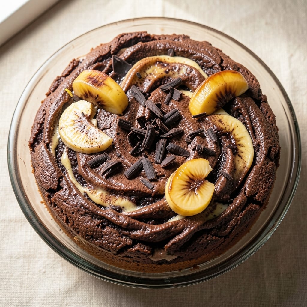 Baking Chocolate Banana Cake Recipe: Fudgy Swirls With Melty Ganache Streaks