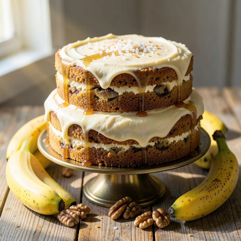 Banana Bread Birthday Cake Recipe: Two-Layer Magic With Streusel Crown