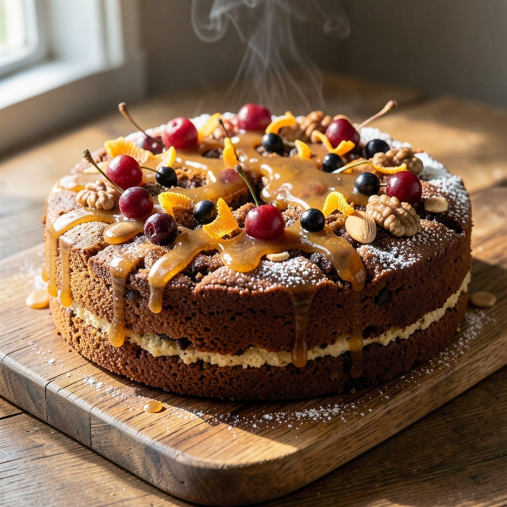 Amazing Fruit Cake Recipe: Moist Spice-Infused Layers with Rum-Enhanced Flavor