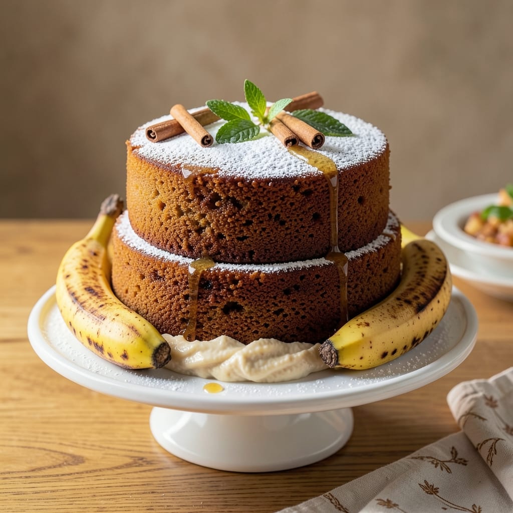 Banana Cake Low Sugar Recipe: Fudgy Texture With Banana-Focused Sweetness