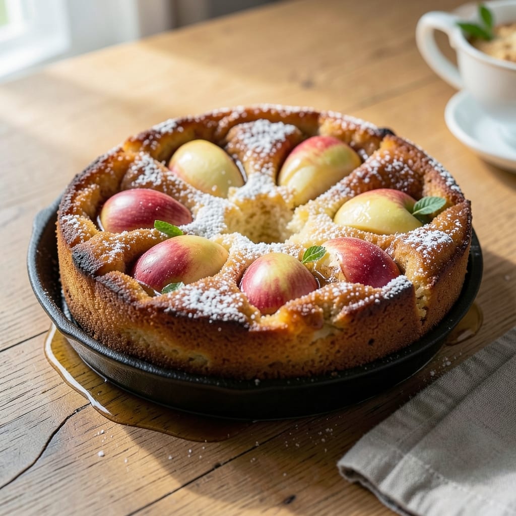 Apple Upside Down Cake Recipe UK: Caramelized Apple Crunch With Buttery Streusel Crown