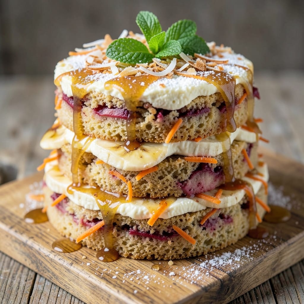 Apple Banana Carrot Cake Recipe: Triple-Layered Spice Harmony With Crunchy Top