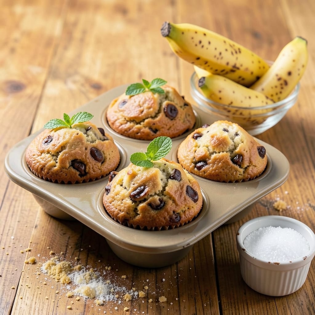 Banana Pancake Muffins Recipe: Banana-Filled Bites With Cakey Crunch