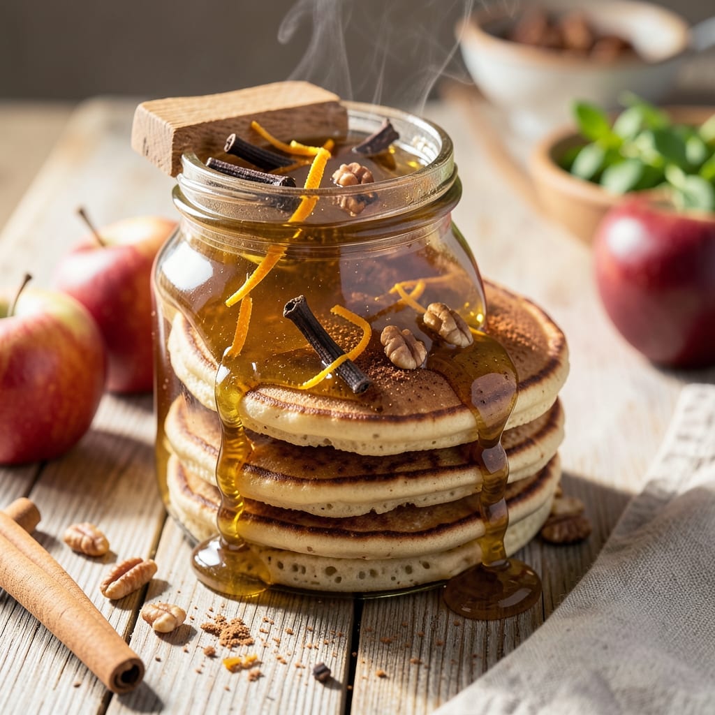 Apple Pancake Syrup Recipe: Spiced Apple-Cinnamon Drizzle for Stacks