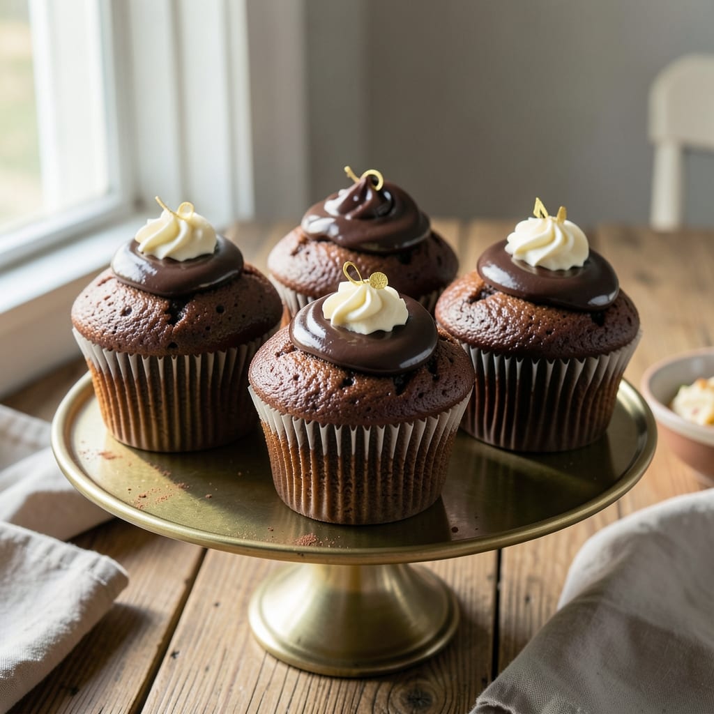 Bakery Chocolate Cupcakes Recipe: Deep Chocolate Flavor With Fudgy Cores