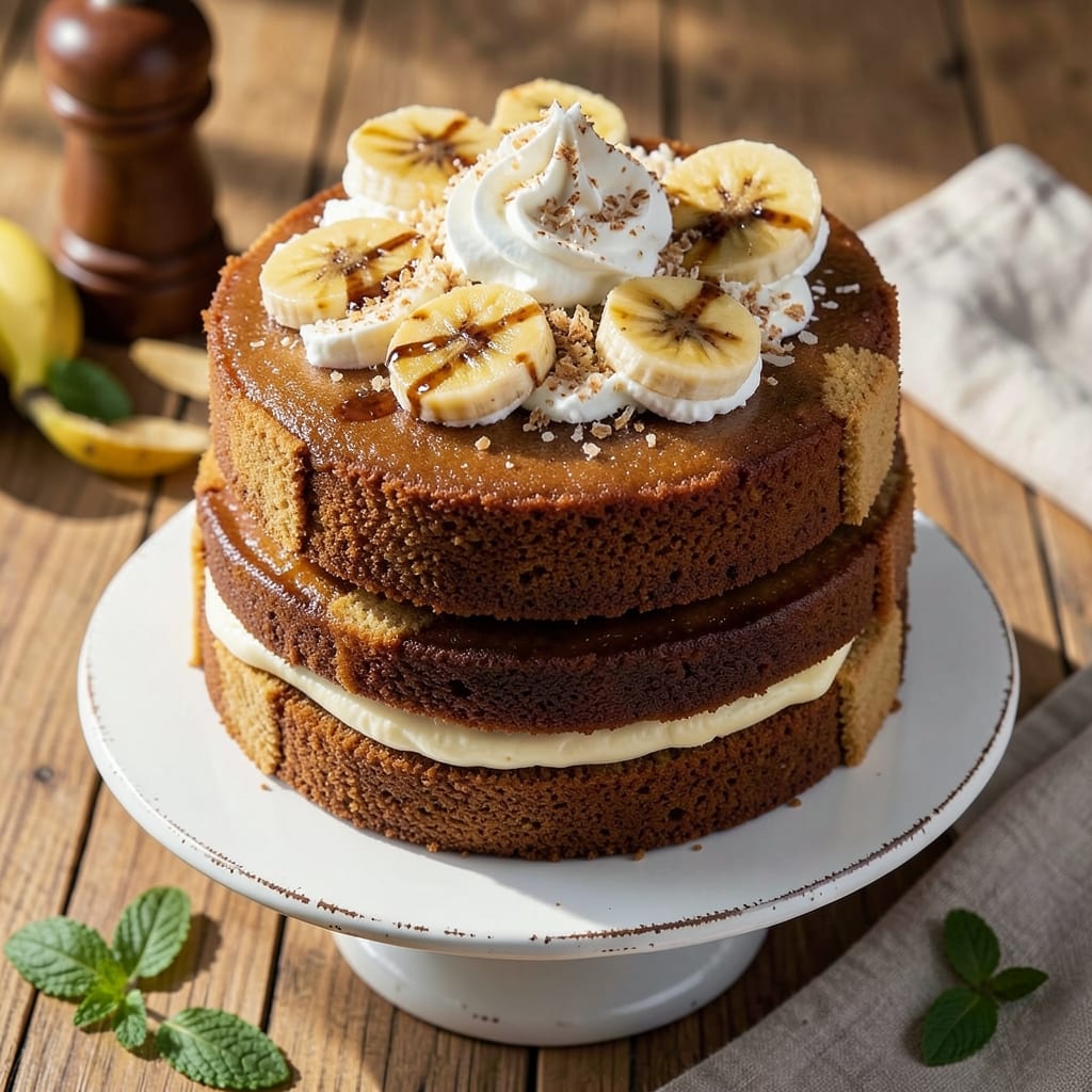 Banana Cake Mauritian Recipe: Spiced Rum and Coconut Crunch Fusion