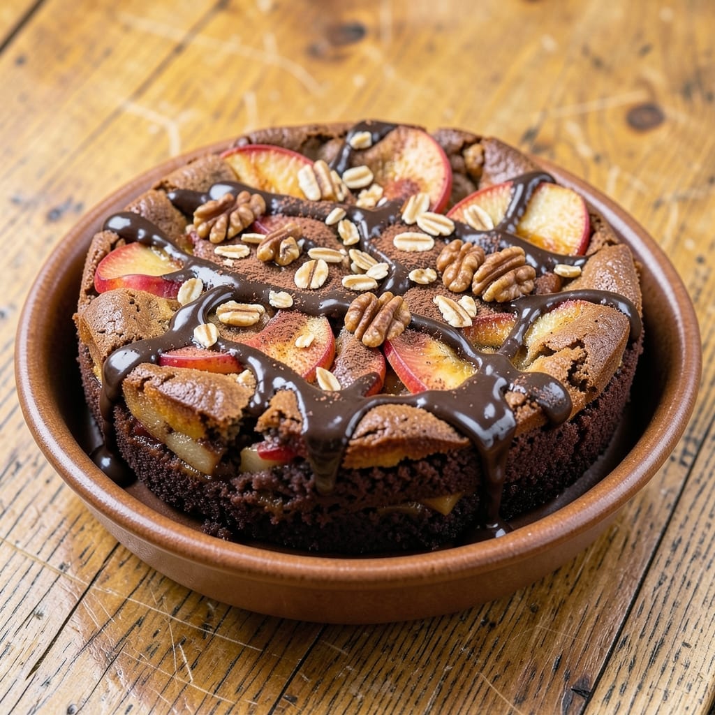 Amish Apple Chocolate Cake Recipe: Rustic Streusel Crown Over Spiced Fruit Layers