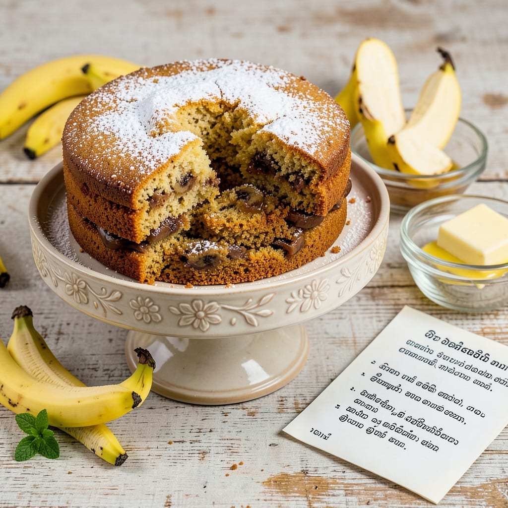 Banana Cake Recipe in Tamil: Fluffy Layers with Cardamom and Coconut Twist