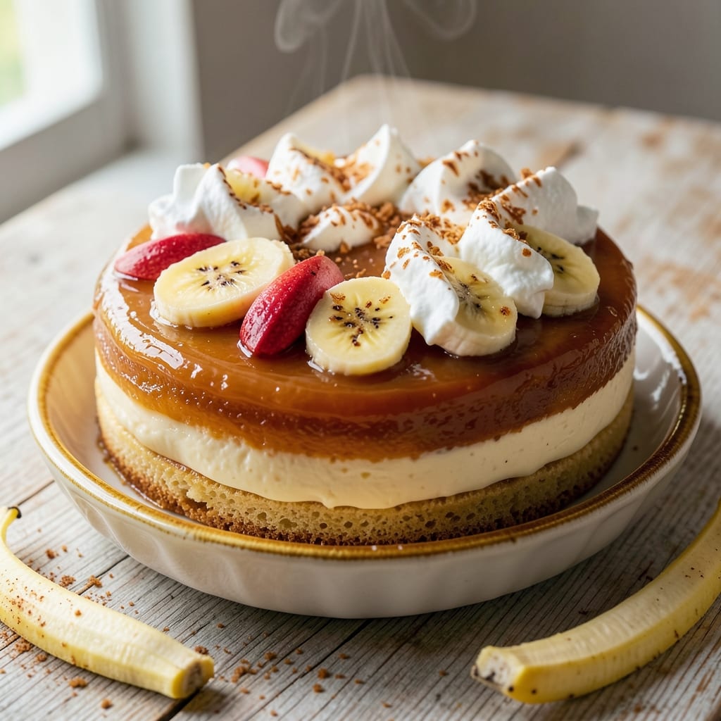 Banana Leche Flan Cake Recipe: Silky Caramel Swirl With Crunchy Top