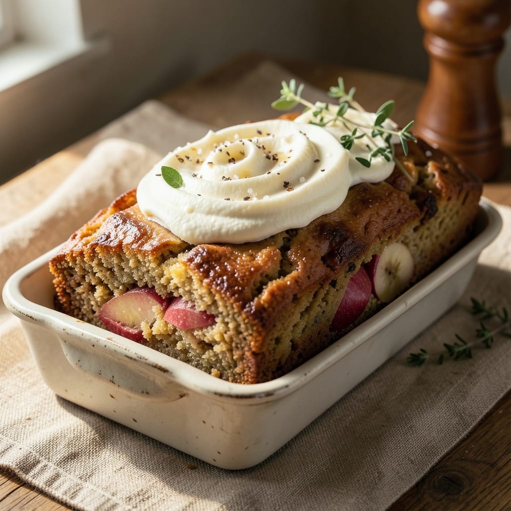 Banana And Apple Loaf Cake Recipe: Spiced Fruit Swirl With Buttery Crunch Top