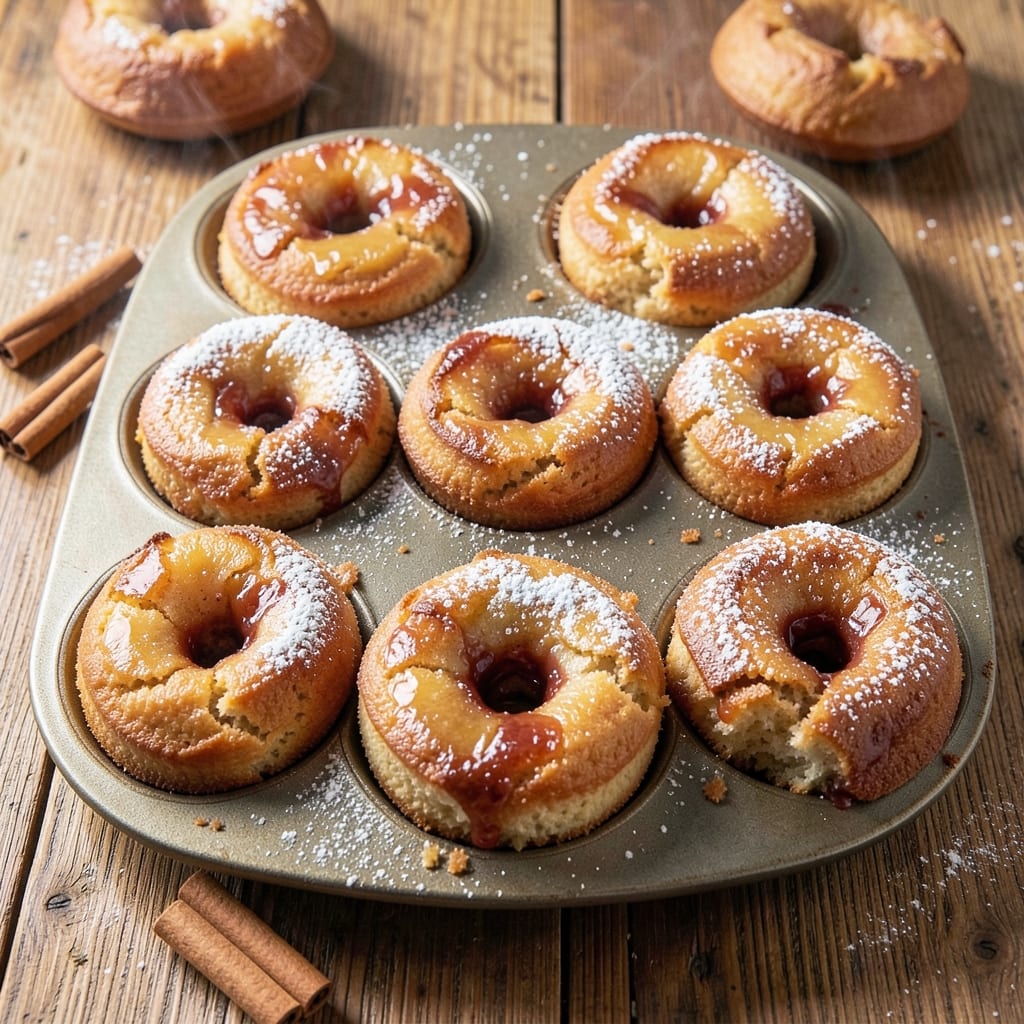 Baked Applesauce Cake Donuts Recipe: Warm Spice and Crispy Glaze Bites