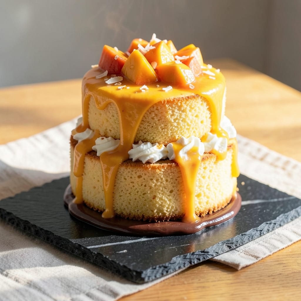 Asian Mango Mousse Cake Recipe: Tropical Layers with Silky Mango Cream