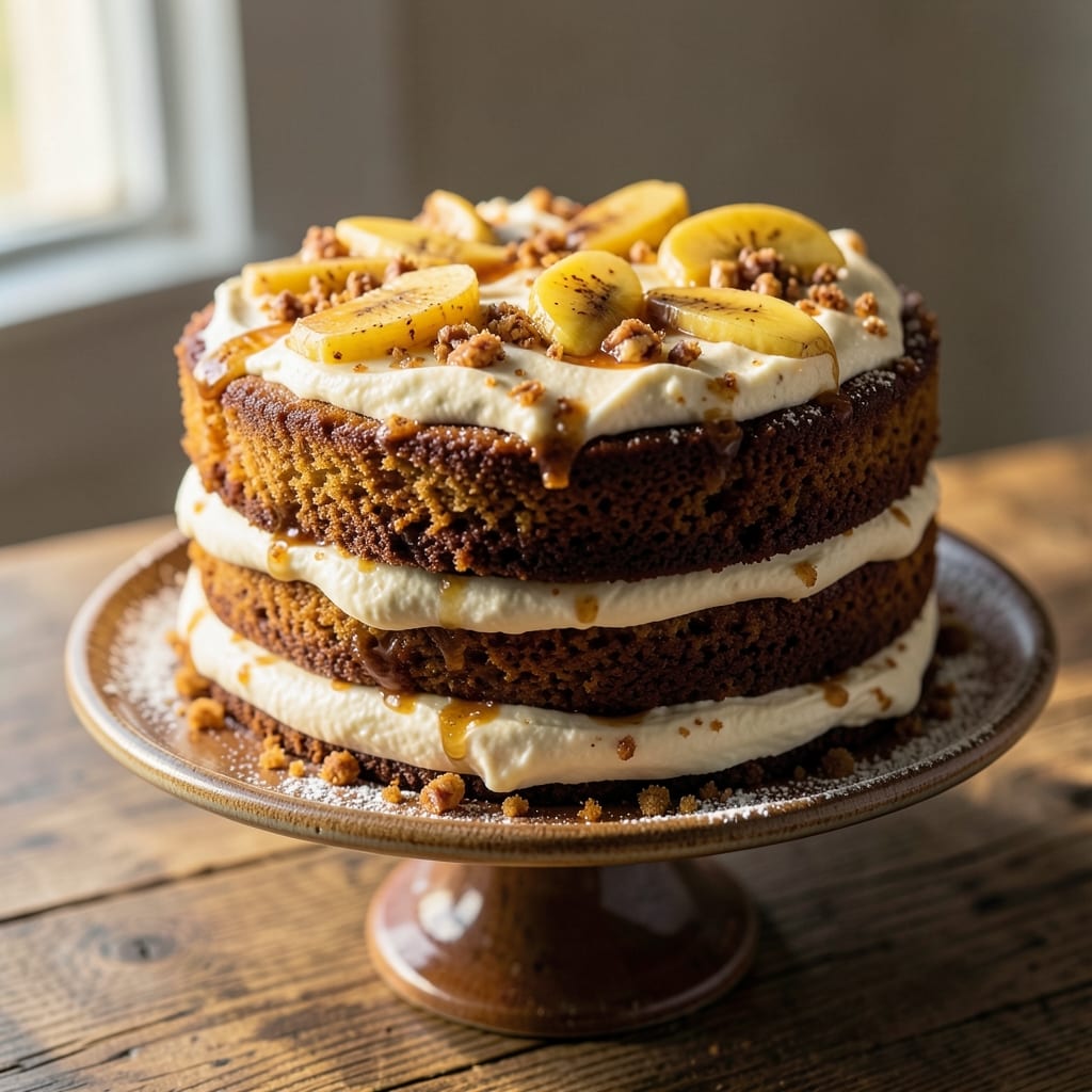 Banana Sour Cream Brown Sugar Cake Recipe: Moist Crumb With Buttery Streusel Crown