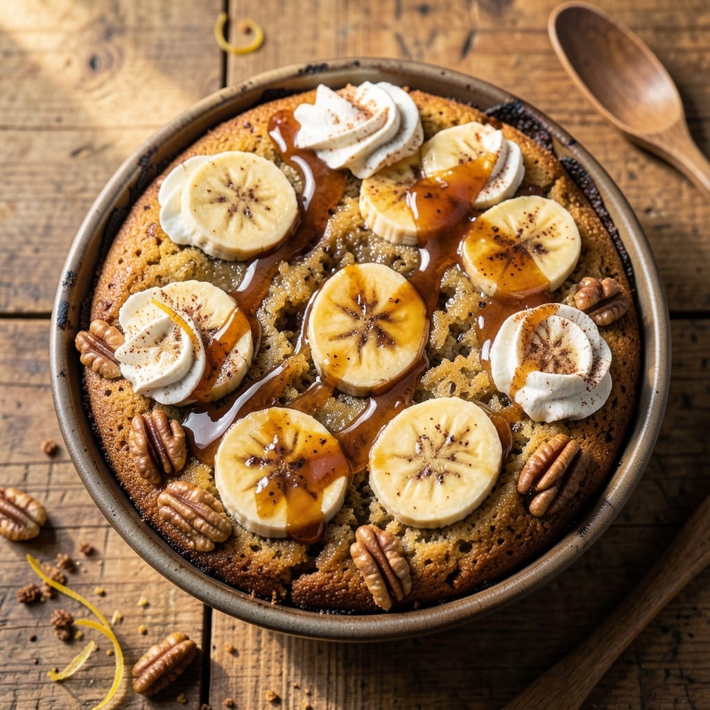 Banana and Toffee Cake Recipe: Fudgy Layers With Caramelized Banana Streusel