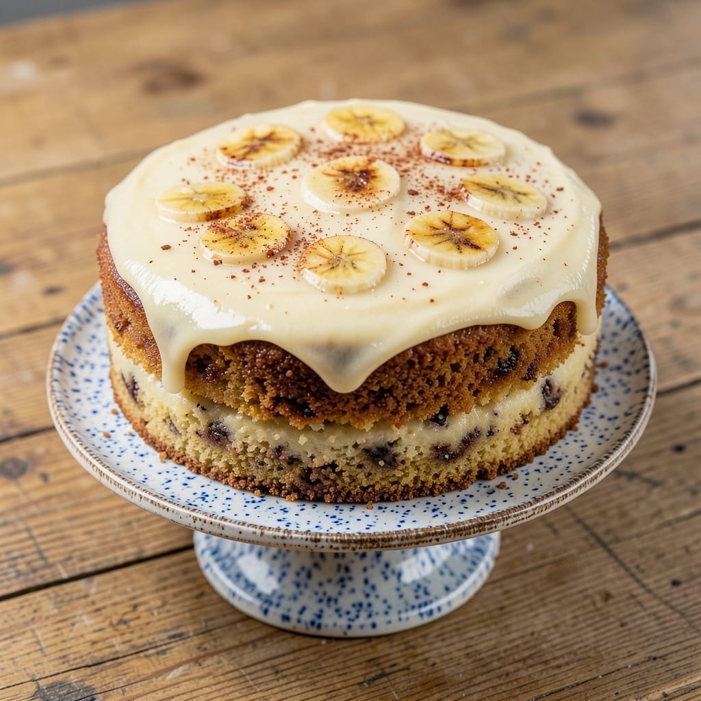 American Banana Cake Recipe: Warm Spice and Silky Swirls in One Bowl