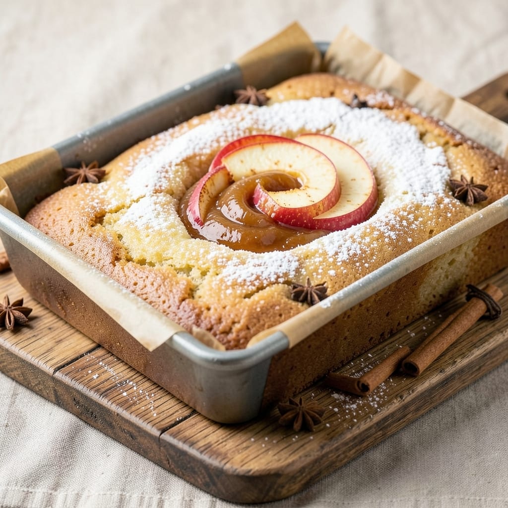 Apple Spice Snack Cake Recipe: Warm Cinnamon-Cardamom Layers With Crunchy Top