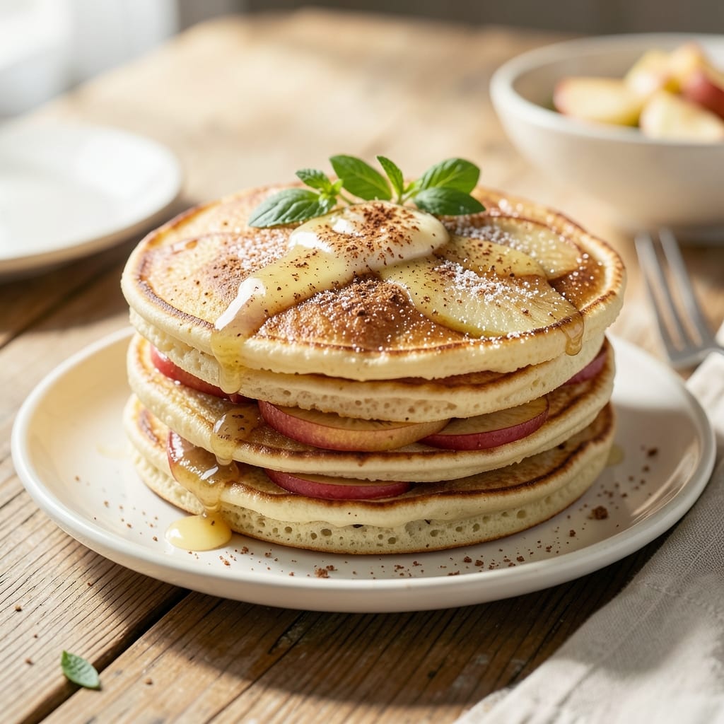 Apple Pancake Recipe with Pancake Mix: Spiced Apple Swirls and Buttery Streusel Top