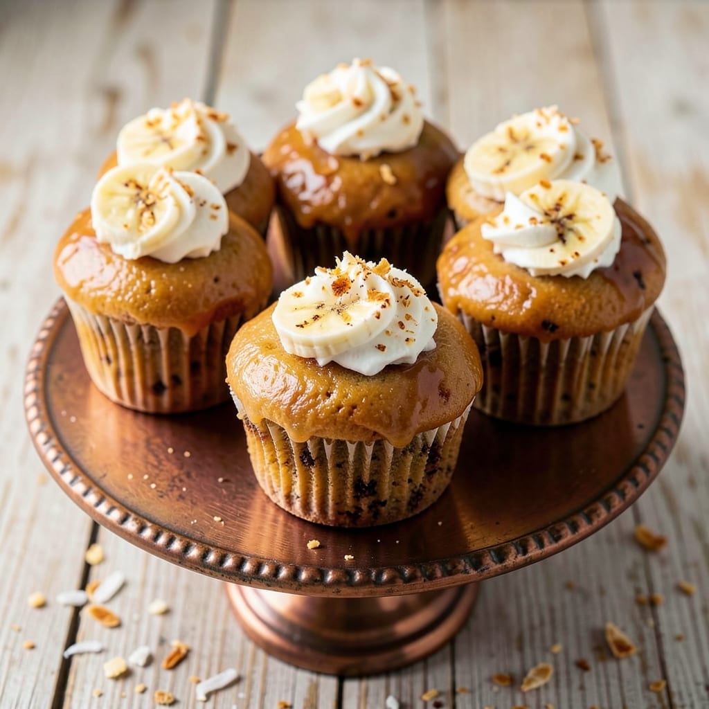 Banana Coconut Cupcakes Recipe: Tropical Swirl Magic With Toasted Coconut Crunch