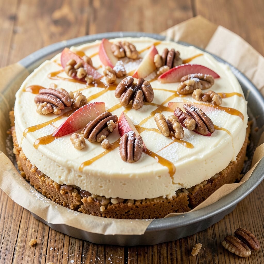 Apple Pecan Pie Cheesecake Recipe: Crunchy Top, Creamy Core Fusion