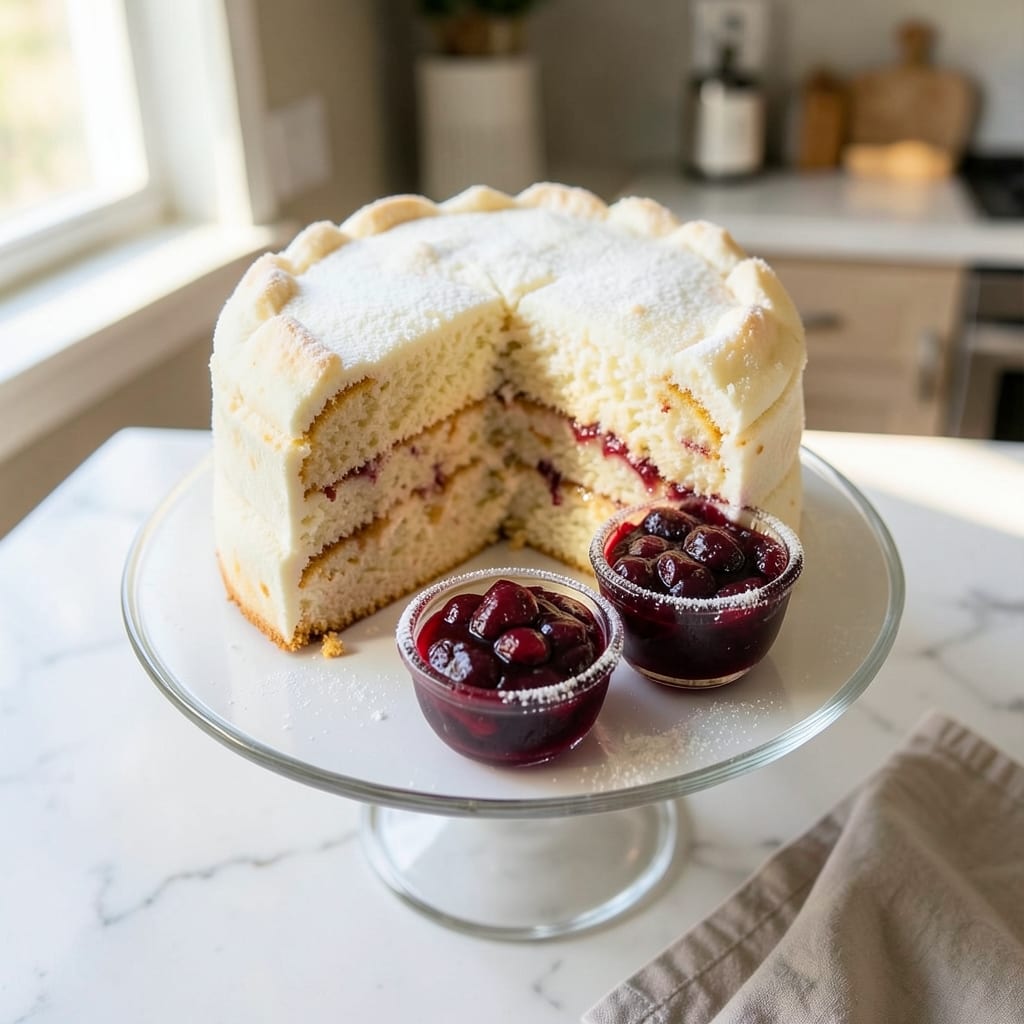 Angel Food Cake Mix and Cherry Pie Filling Recipe: Two-Layer Dessert Magic in One Bowl