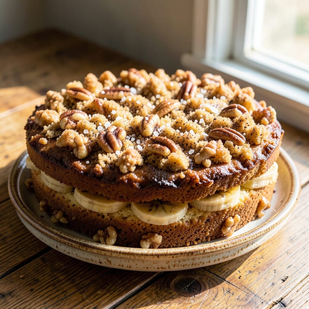 Banana Nut Coffee Cake Recipe: Warm Spice and Toasted Nut Crunch in Every Bite