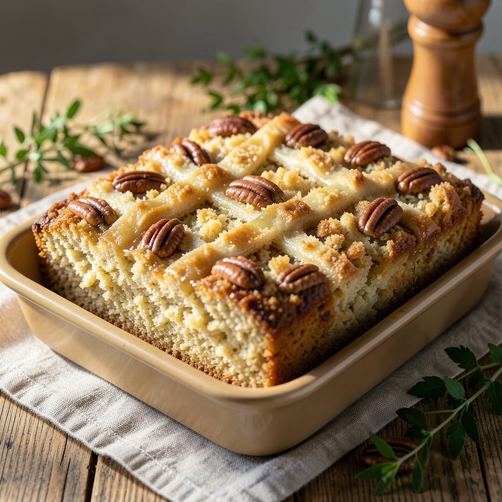 Amazing Pecan Coffee Cake Recipe: Nutty Streusel Crown Over Moist Vanilla Layers