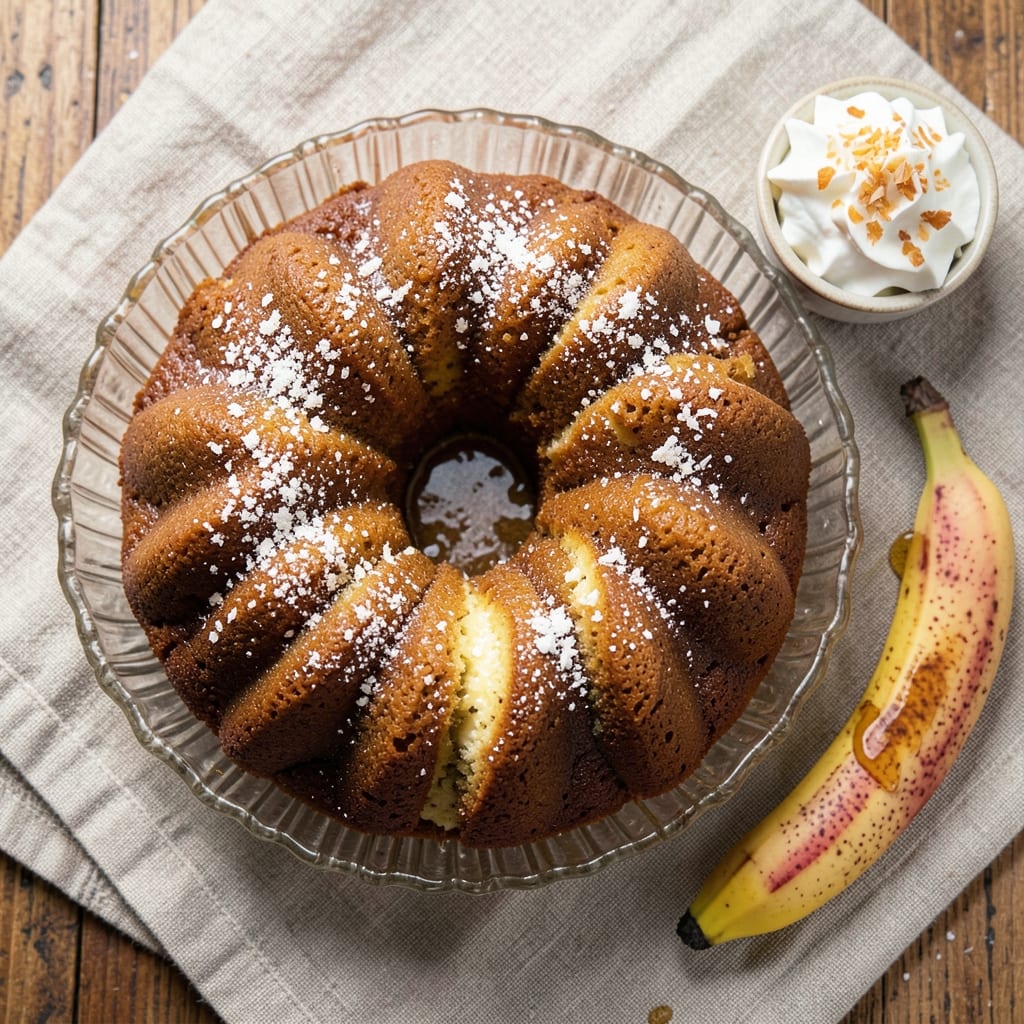 Banana Bundt Cake Recipe With Oil: Ultra Moist Crumb and Buttery Streusel Crown