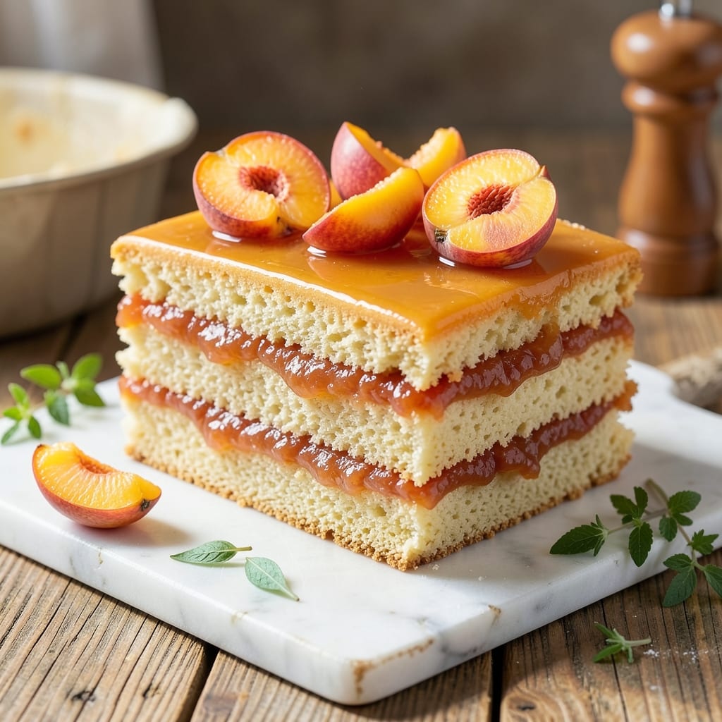 Apricot Tea Cake Recipe: Warm Spice and Jam-Stuffed Layers