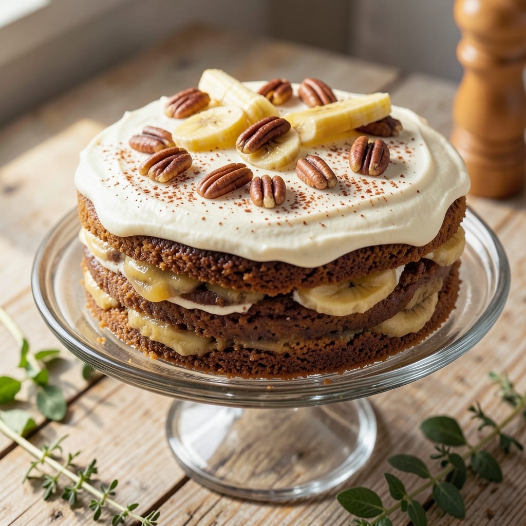 Banana No-Bake Cake Recipe: Fudgy Layers With Hidden Cream Cheese Magic
