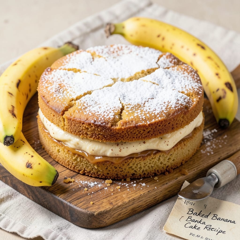 Baked Banana Cake Recipe: Warm Spice Swirl With Caramelized Top