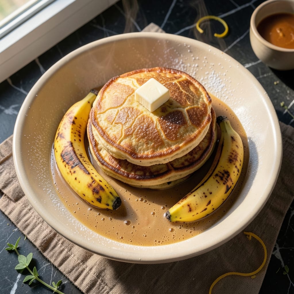 Baked Banana Pancakes Recipe: Caramelized Sweetness With Fluffy Stacks
