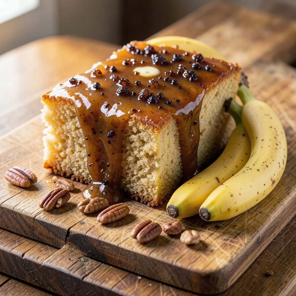 Banana Foster Pound Cake Recipe: Rum-Caramelized Layers With Crunchy Top