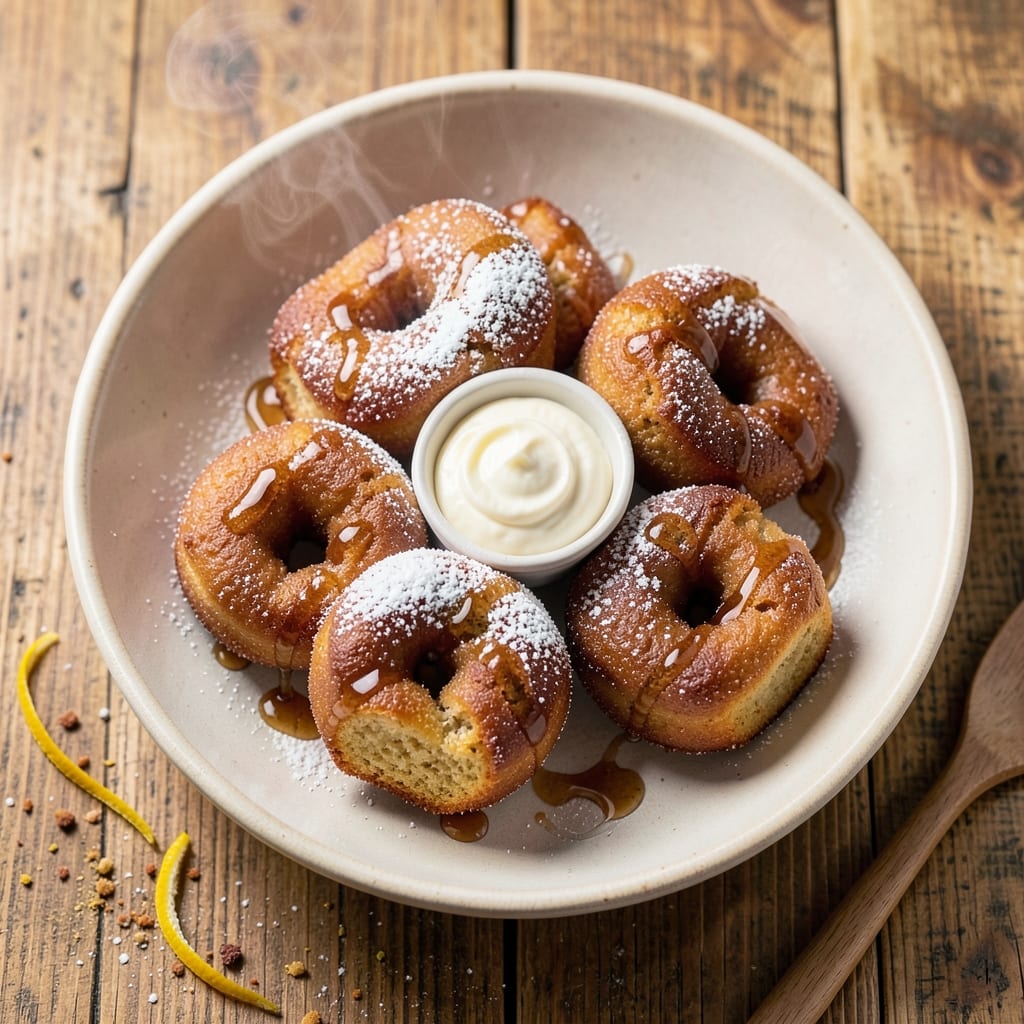 Baked Sour Cream Cake Donuts Recipe: Light-as-Air Bites With Tangy Cream Filling