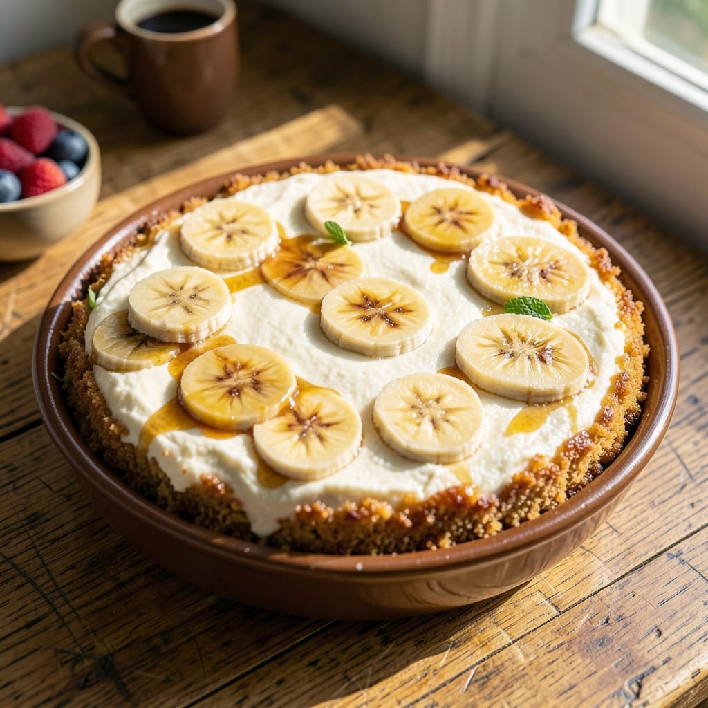 Baked Banana Cheesecake Recipe: Ultra-Moist Layers with Caramelized Banana Swirl