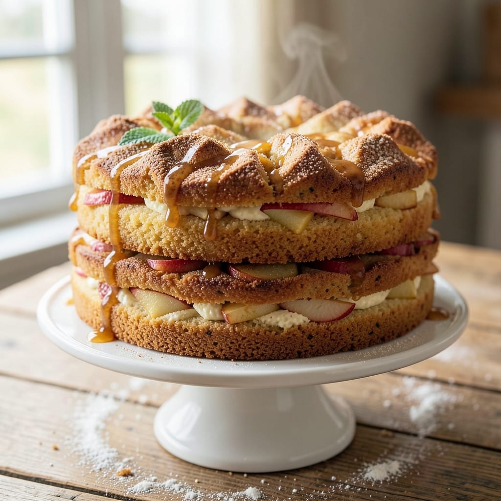 Apple Pound Cake Recipe From Scratch: Spiced Apple Layers With Buttery Streusel Crown *(Rejected Due to Duplication)*