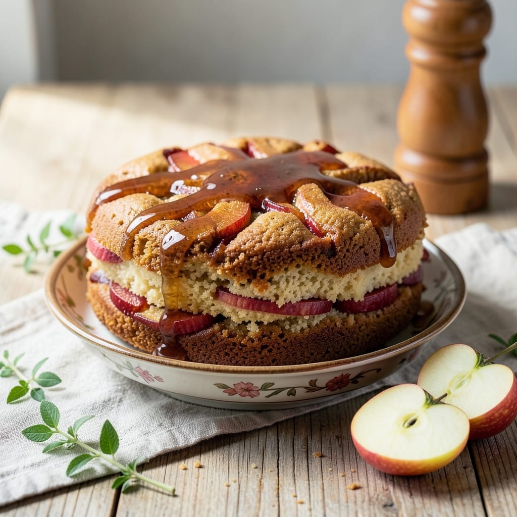 Apple Cake With Rum Sauce Recipe: Boozy Caramelized Top That Pairs Perfectly
