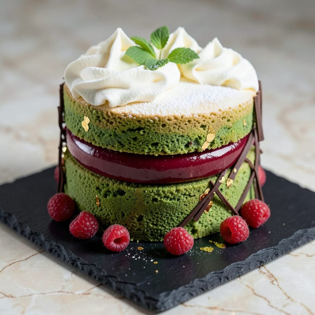 Asian Style Cake Recipe: Matcha Green Tea and Black Sesame Swirl Delight