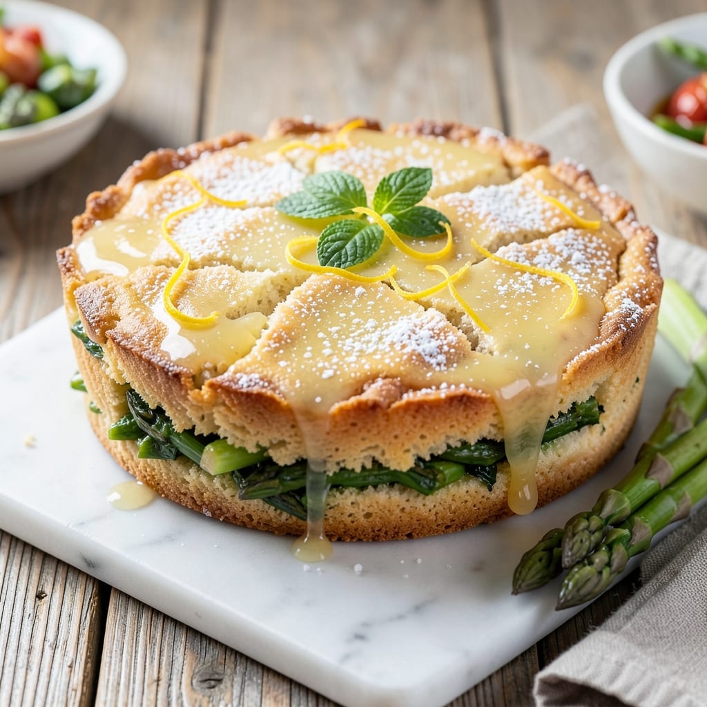Asparagus Cake Recipe: Earthy Green Layers With Citrus Zest Twist
