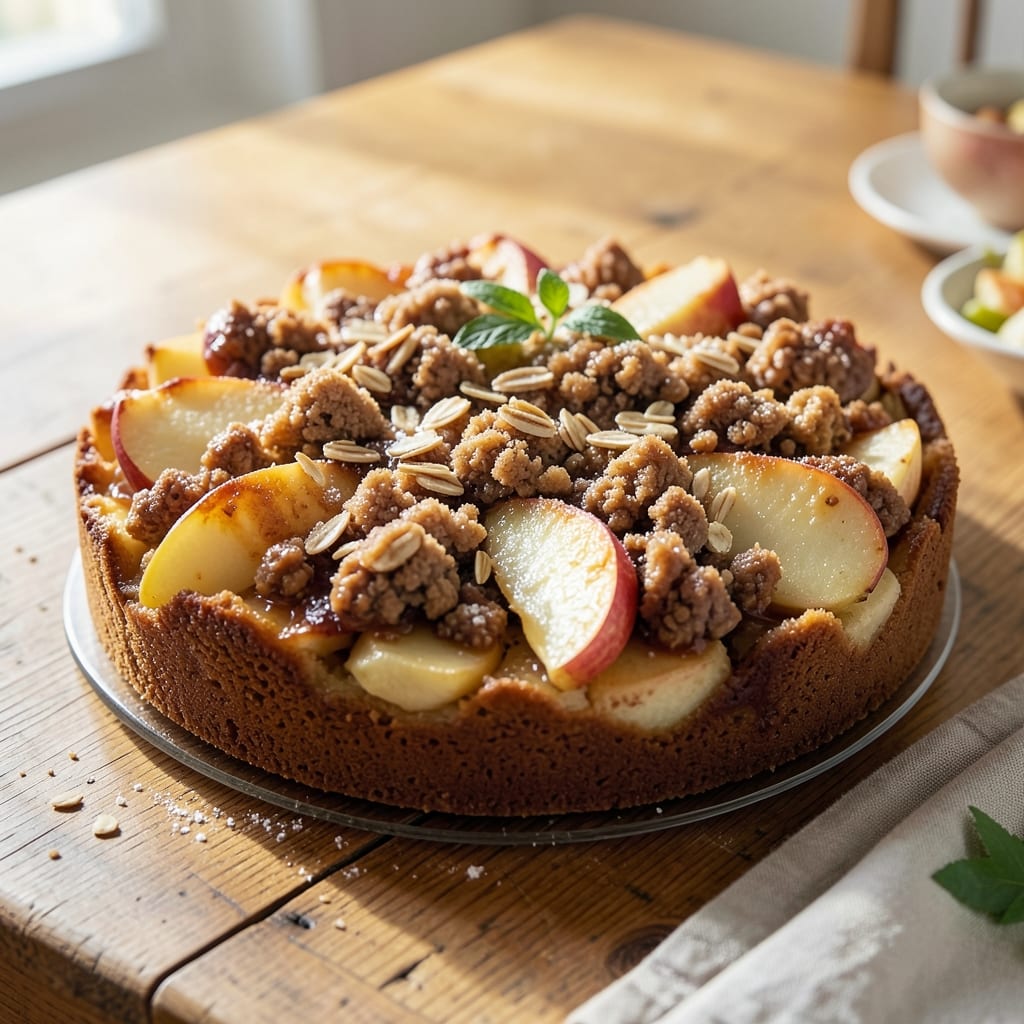 Apple Crumble Cake Recipe UK: Spiced Rum Infusion and Golden Streusel Crown