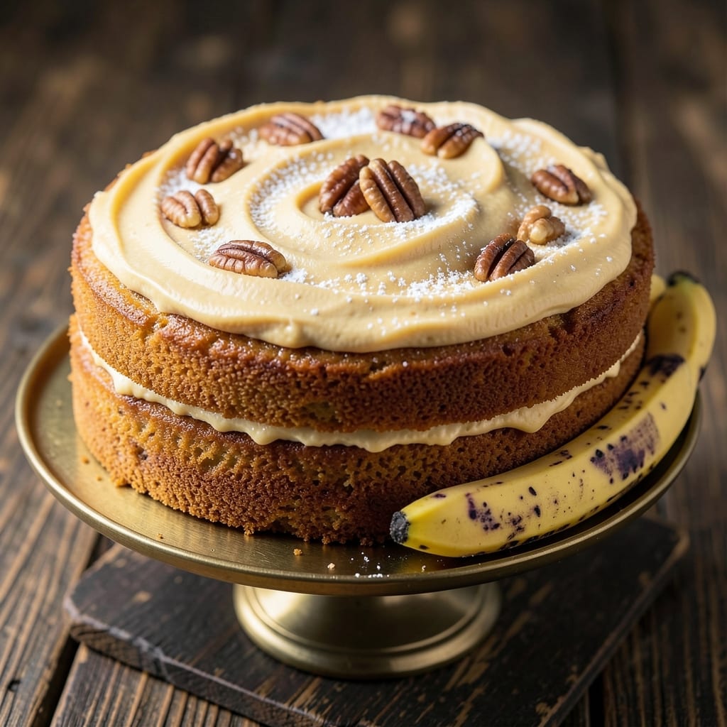Awesome Banana Cake Recipe: Swirled Frosting and Spiced Crumb Magic