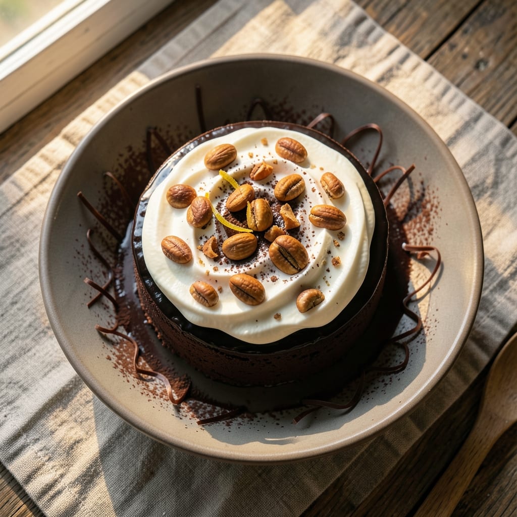 Austrian Chocolate Cake Recipe: Rich Dark Ganache and Crunchy Hazelnut Topping