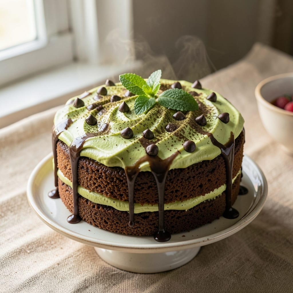 Asian Mocha Cake Recipe: Deep Chocolate Espresso Layers with Matcha Twist