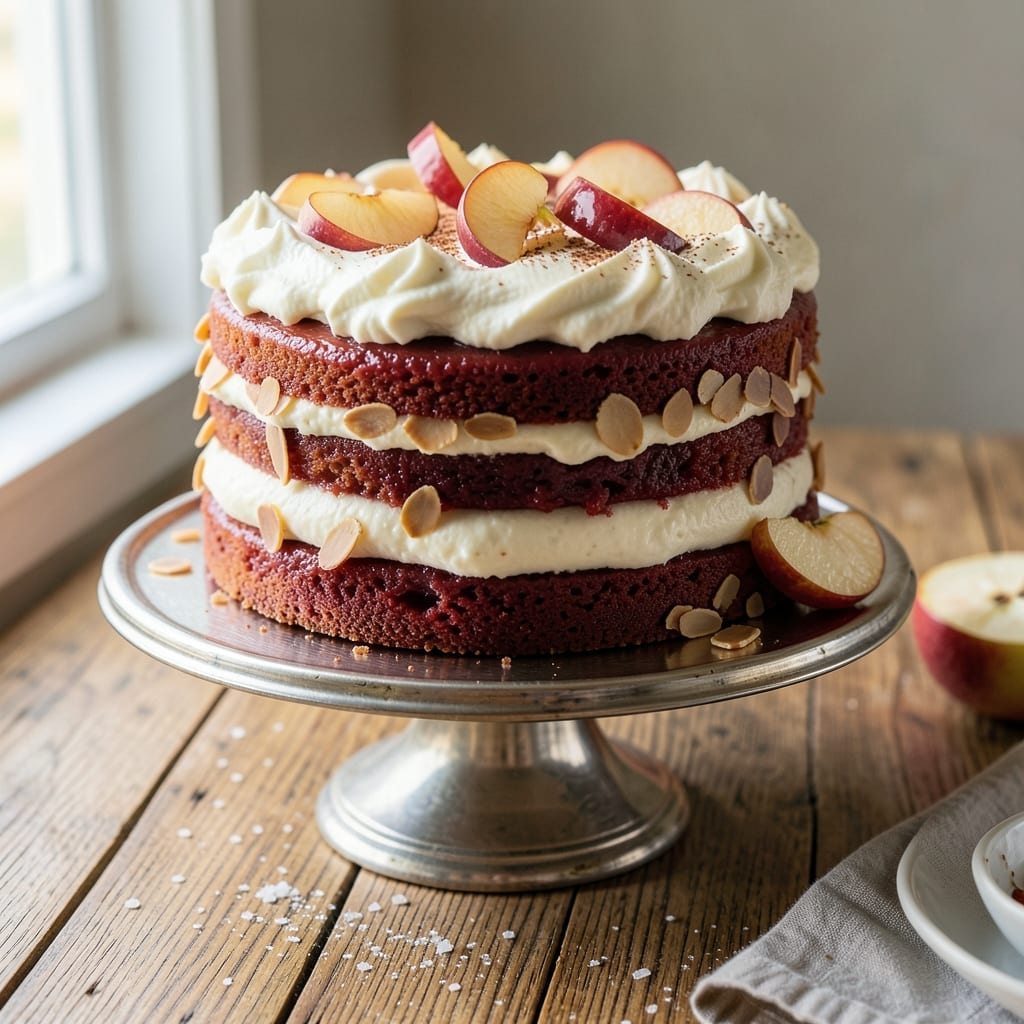 Applesauce Layer Cake Recipe: Warm Spice Streusel Crown Over Ultra-Moist Apple Layers