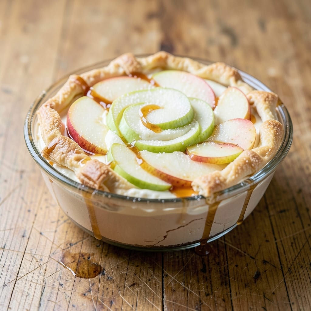 Apple Harvest Cheesecake Recipe: Caramelized Apple Layers With Nutty Streusel Crown