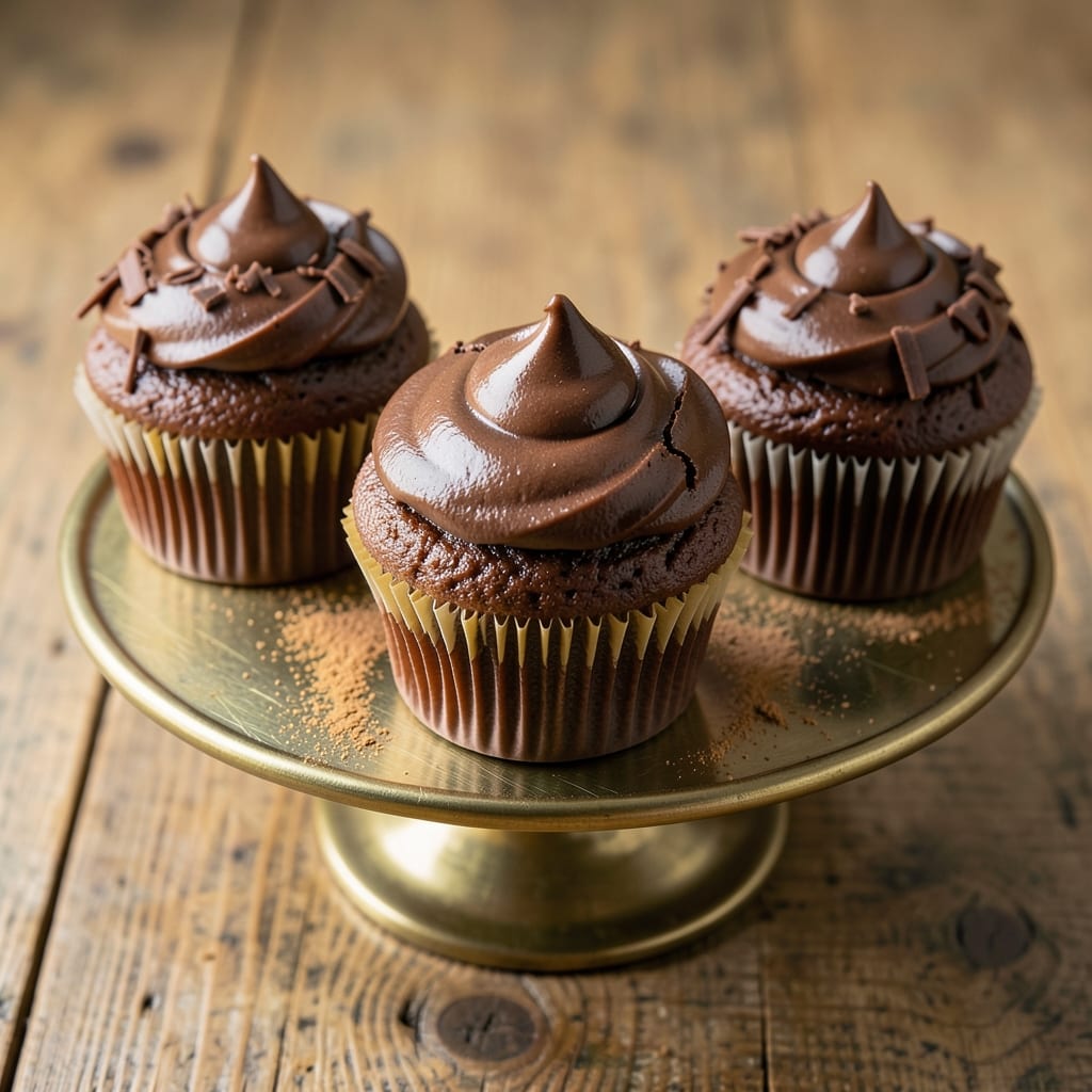 Award-Winning Chocolate Cupcakes Recipe: Velvety Fudge Swirls and Crispy Frosting Top